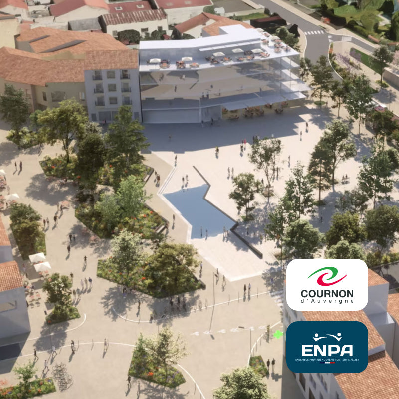 La place de la République : un nouveau visage pour Cournon